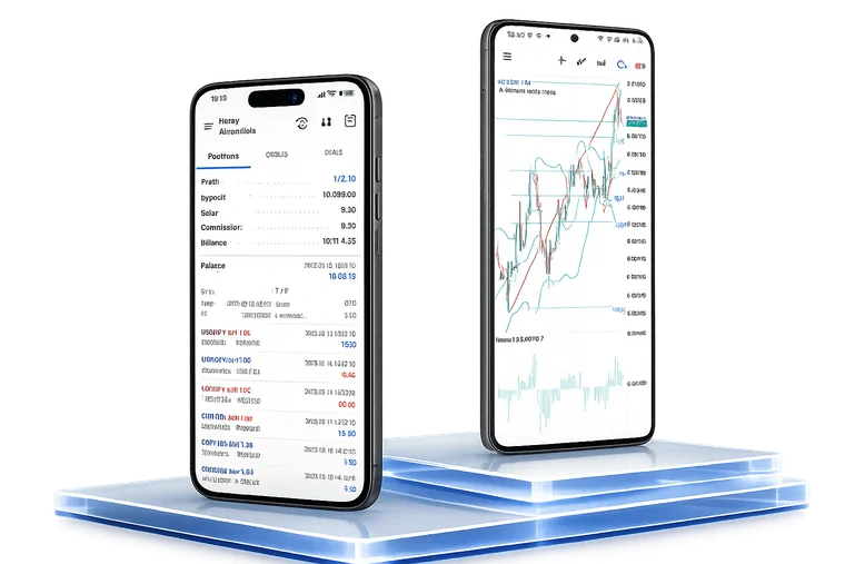 اپلیکیشنMetaTrader 5 روی تبلت و دستگاه‌های موبایل